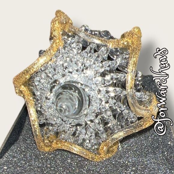 Sterling Hand Spun Glass Ornament in Case - Picture 6 of 11